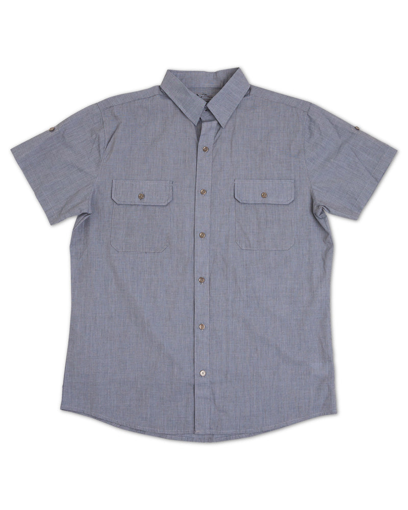 The Littlest Prince steel blue dress shirt can be worn casual with jeans or you can dress it up with one of our matching ties and bowties. This set is perfect for stylish brothers as well as for matching daddy!