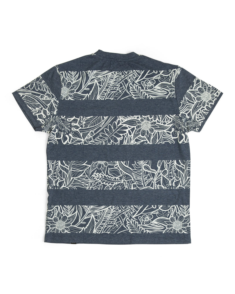 The Littlest Prince Navy & Cream Tropical Tee is perfect for island vacations or Spring/Summer days. The tropical print along with the bold blue colors will definitely have your little man standing out. This set is perfect for stylish brothers as well as for matching daddy