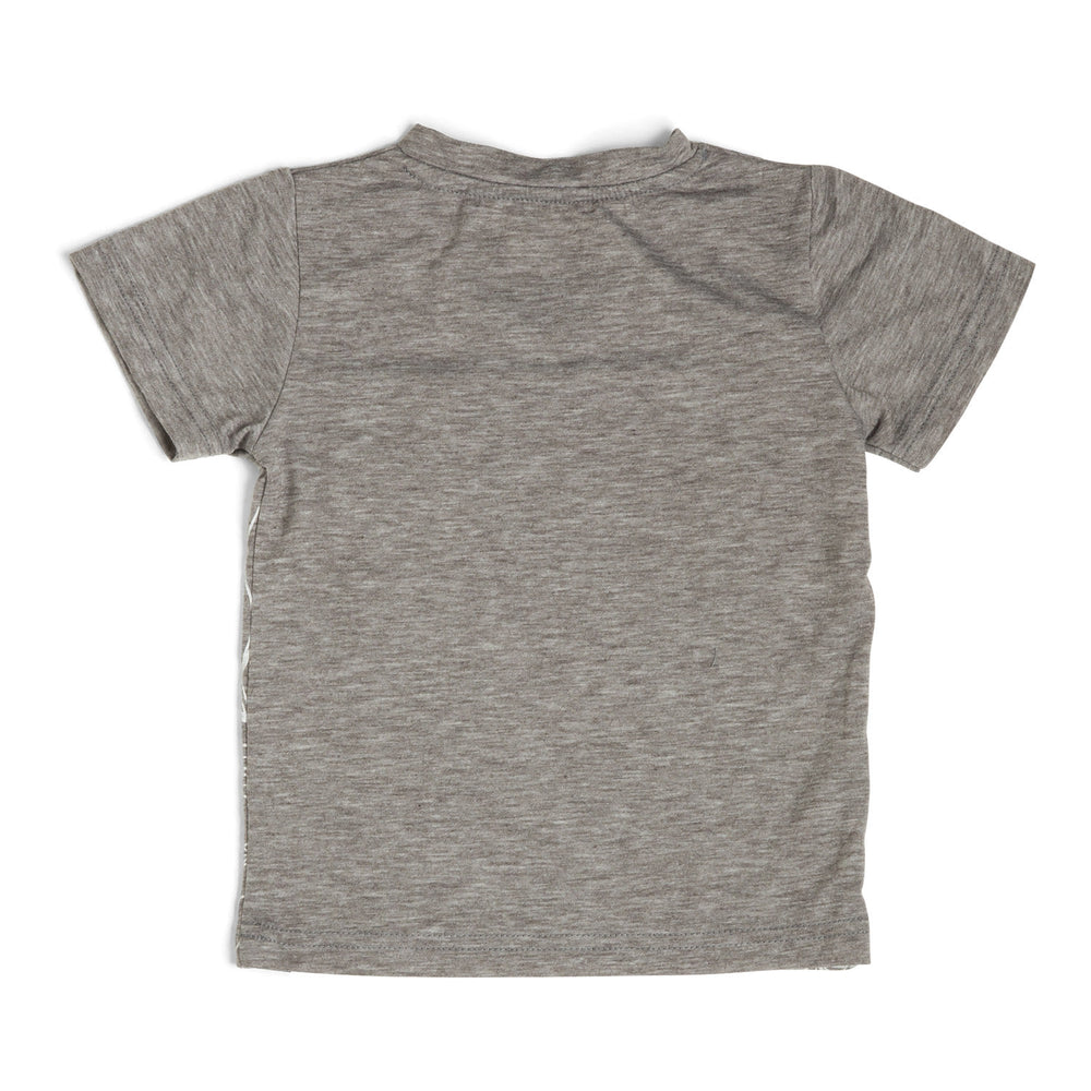 The Littlest Prince Gray & Black Tropical Tee is perfect for island vacations or Spring/Summer days. The tropical print along with the bold  colors will definitely have your little man standing out. This set is perfect for stylish brothers as well as for matching daddy!